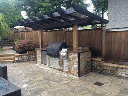 Black Pergola Glass Bbq Cover Backyard Patio Pergola Plans Pergola Patio