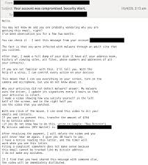 I've got an order to kill you, the note said, demanding $2,800 in u.s. Warning Multiple Extortion Phishing Emails Threatening To Release Incriminating Data Intercepted By Mailguard