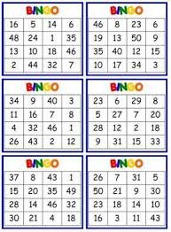 Juegos de matemáticas para imprimir. Bingo Game Numerals 1 50 Bingo Para Imprimir Cartones De Bingo Bingo De Numeros