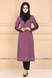 Pul Payetli Tesettur Tunik 2231ms212 Gul Kurusu Moda Selvim Moda Stilleri Moda Tunik