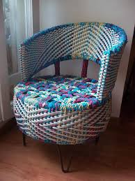Reusing Car Tyres For Chair Artistic Weaving By Anu Tandon Vieira Reuse Old Tires Recycled Furniture Tire Craft
