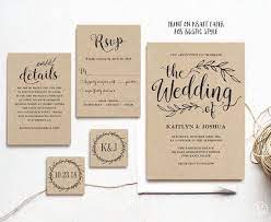 Vintage Wedding Invitation Template Rustic Wedding Invitation Etsy Bruiloftsuitnodigingen Trouwkaarten Vintage Huwelijksuitnodigingen Diy