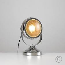 Tesco Direct Cooper Vintage Style Adjustable Headlight Table Lamp In Chrome Steampunk Table Lamp Adjustable Table Lamps Lamp