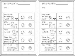 Reward Sticker Charts And Sample Behavior Plan For Kindergarten