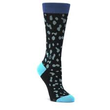 Blue floral socks for women. Women S Unique Patterned Dress Socks Boldsocks
