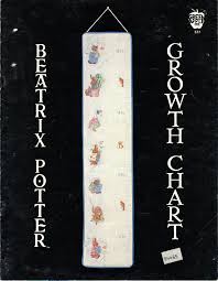 Beatrix Potter Growth Chart Counted Cross Stitch