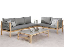 Outdoor lounge sets für garten, terrasse und balkon. Loungeecke Kalyptos Aus Holz Und Polyethylen