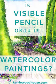In this tutorial, yasmina shows us how to use basic watercolor techniques to create a vibrant and juicy fruit. Is It Okay To Have Visible Pencil Lines In A Watercolour Painting Kerrie Woodhouse