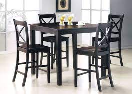 Whether you need it to serve as coffee table, desk or dining table, then this bar height table is what you are looking for. Kitchen High Top Kitchen Tables And Chairs With Black Chairs Using Small Dining Table Set Counter Height Dining Table Set Small Dining Table