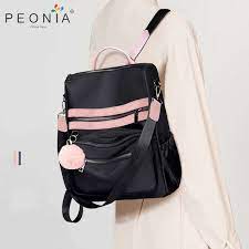 Jual tas fashion wanita online berupa tas selempang wanita, tas ransel wanita, tas tangan wanita atau dompet wanita import adapun gaya tas wanita ini mengikuti trending fashion korea dan kami selalu update model model tas terbaru sehingga anda tidak akan ketinggalan fashion wanita terbaru. Jual Peonia Tas Ransel Wanita Import Kantor Kerja Sekolah Kuliah Trendy Korea Selempang Ransel Elena Pom Online Mei 2021 Blibli
