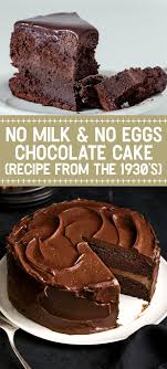 Egg pie is a sweet filipino dessert that resembles an egg custard. No Milk No Eggs Chocolate Cake Recipe From The 1930 S Chocolate Pudding Cake Chocolate Desserts Crazy Cake Recipes