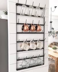 Coffee Mug Holder For The Wall Kitchen On A Budget Farmhouse Wall Decor Modern Farmhouse Decor