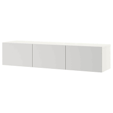 Besta Tv Unit With Doors White Lappviken Light Gray 70 7 8x16 1 2x15 In 2020 Tv Unit Wall Mounted Tv Unit Ikea