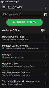 Beyond that, if you want to get your playlist in a particular order that is not alphabetical, just highlight the song number (left) column and drag the song to where you. Shuffle All Music On Mobile Device The Spotify Community