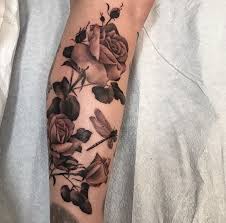 Rose And Dragonfly Tattoo By Malika Rose At Memoir Tattoo Dragonfly Tattoo Dragonfly Tattoo Design Tattoos