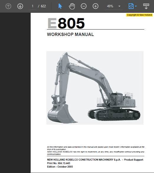 New Holland E805 Excavator