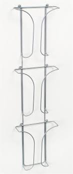 If you've got a similar assortment of these clamps, the rack shown here should suffice. 3 Pocket Magazine Rack Wall Mounting W 3 Wire Pockets