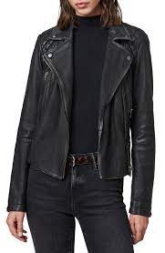 Allsaints Cargo Leather Biker Jacket Nordstrom Biker Jacket Coats Jackets Women Leather Biker Jacket