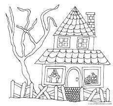 Haunted house coloring page house colouring pages halloween. Haunted House Coloring Pages For Kids Printable Coloring4free Coloring4free Com