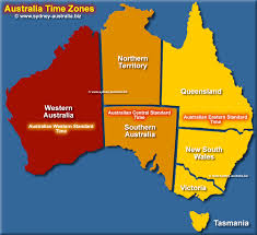 Sydney, australia time zone is australian eastern daylight time (aedt). Time Zones Map For Australia