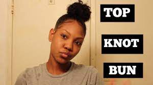 Make sure you add product as closely as possible to the roots by working in sections and massaging it in. Easy Top Knot Bun Tutorial Short To Medium Length Hair Youtube