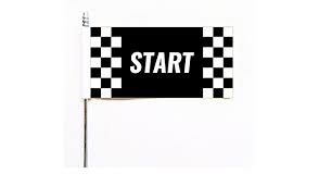 Start Race Racing Check Ultimate a cuadros bandera de mesa: Amazon.es:  Jardín