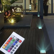 Designed for low mounting heights with downward asymmetric light distribution. Rgb Led Recessed Lamp With Stainless Steel Cover For Exterior Vt 7677 Meinelampe