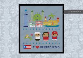Arawak coqui counted cross stitch patterns. Puerto Rico Icons Big Version Mini People Around The World Digital Cross Stitch Pattern