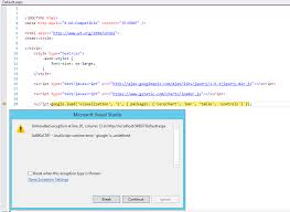 Javascript Visual Studio 2013 Iis Web Site Problems With