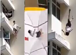 Teen Jumps Off 17 Storey Seng Kang Hdb Saved By Scdf Airbag