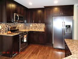 Well, this dark brown cabinet can be the best idea. Brown Kitchen Cabinets Color Combination Cabinet Chasseur