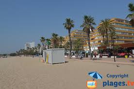 Averses en fin de nuit. Santa Margarida Beach In Roses Girona Spain