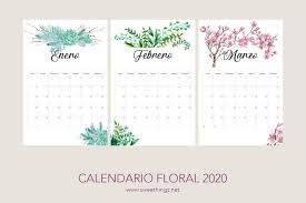 Calendarios 2020 Gratis Para Descargar My Sweet Things Calendarios Imprimibles Calendario Para Imprimir Gratis Calendario Para Imprimir