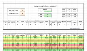Xls Vasthu Perimeter Calculator Perimeter My House Plans Calculator