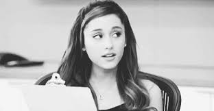 Ariana grande black and white photo. Jade Grimbark Ari Grande Baby I Gif Find On Gifer