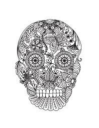 Coloriage tête de mort mexicaine 20 dessins à imprimer. Coloriages A Imprimer Gratuitement