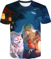 White wolf other anime background wallpapers on desktop. Summer New White Wolf 3d Printing T Shirt Boys Girls Cute Anime Printed T Shirt Fashion Casual Short Sleeve Tops 4 14 Years Old Buy On Zoodmall Summer New White Wolf 3d Printing T Shirt