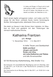 + julia franzen folgen als registriertes mitglied. Traueranzeigen Von Katharina Frantzen Aachen Gedenkt