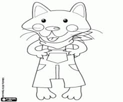 A fairytale coloring sheet of the big bad wolf for preschoolers and kindergarteners. The Big Bad Wolf With Pants Coloring Page Printable Game