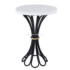 Buy products such as better homes & gardens faux marble round side table, 18.5 h at walmart and save. Hot Sale Artistic Design Round White Marble Top With Black Metal Legs Side Table Buy Round White Marble End Table Marble End Table Marble Side Table With Black Metal Legs Product On Alibaba Com