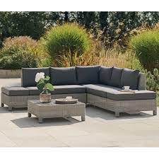 Kettler Palma Low Lounge Set Whitewash With Grey Taupe Cushions 0193391 5510c Garden Furniture World