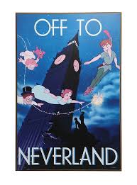Disney Peter Pan Off To Never Land Wood Wall Art Disney Wall Art Wood Wall Art Colorful Wall Art
