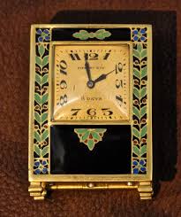 Tiffany Co Miniature Desk Clock Renaissance Antiques