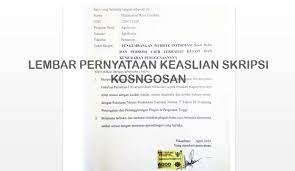 Contoh surat perintah kerja bagian sirkulasi barang. Contoh Lembar Surat Pernyataan Keaslian Skripsi Doc Dan Cara Penulisannya Kosngosan