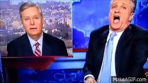 But in 1999, when graham was one of the house managers for the impeachment of president bill clinton, he. Jon Stewart Reaction To Lindsey Graham Announcement On Make A Gif