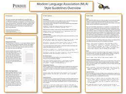 Contributors' names and the last edited date can be found in the orange boxes at the top. Mla Classroom Poster Purdue Writing Lab