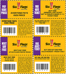 2010 Six Flags Fiesta Texas Coupons Geekette Bits Six Flags Flag Printable Printable Coupons
