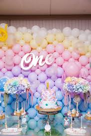 Theme Birthday Decoration Ideas For Girls Under The Sea Birthday Party Ideas Photo 2 Of 19 Girls Birthday Party Themes Birthday Parties 1st Birthday Parties