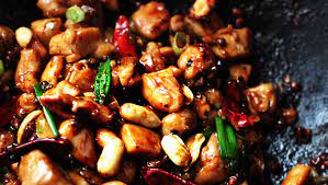 Kung pao chicken (also known as gong bao or kung pow) is probably the dish most associated with chinese food in america. Kung Pao Chicken Recipe Pbs Food