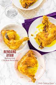Omg i really miss indonesian foods, here in spain i can't find anything authentic and to cook indonesian foods here is so hard since the spices are hard to find. Rendang Ayam Indonesian Chicken Rendang Recipe Daily Cooking Quest